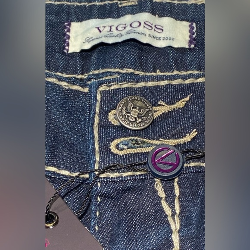 New VIGOSS SKINNY JEANS‎ STYLE P7658A DARK INDIGO NWT Size 3